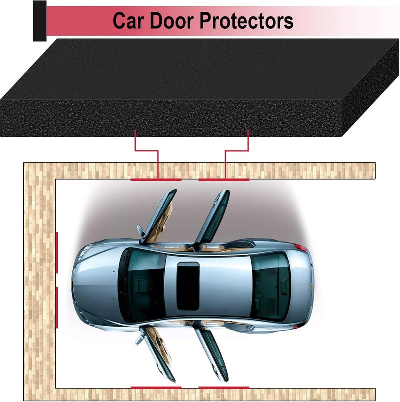 BFXM Garage Wall Protector for Car Doors, Garage Wall Bumper, Waterproof Garage Anti-Collision Strip, 11.8" x 3.9" x 1.18" Self Adhesive EVA Foam for Collision Protection (2 Pack) - Image 4
